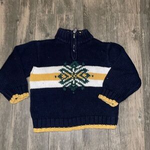 Knit half zip winter sweater. Boys 3 t -